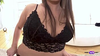 Wow, check Ellen Betsy in steamy solo with busty babe in tight shorts! 🔥