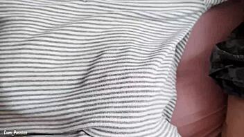 He wakes me up to cum on my titties pov with handjob and massage