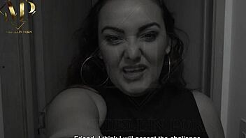 I accepted my friend's challenge and fucked the curvy painter with natural tits deepthroat