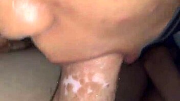 friend sucking my wet black cock