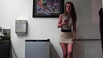 this mature cougar seduced a cute redhead girl for steamy licking