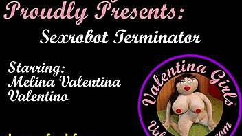 Terminator robot bangs sex doll hard!