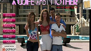 A wife and her mother-in-law play an erotic game