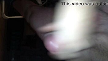 dutch lactating beauty milking cum with handjob, intriguing contrast of milk and jizz