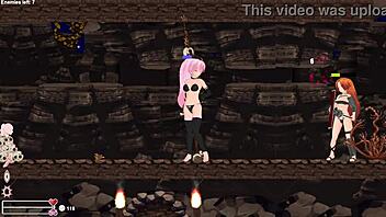 i play futa hentai game with futanari action.