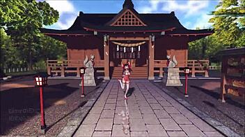 Reim from Touhou engages in intense hentai action