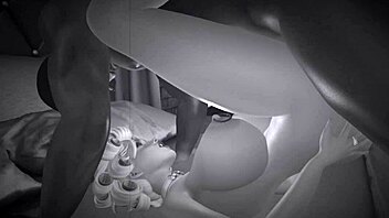 vintage blonde takes huge black cock in retro scene