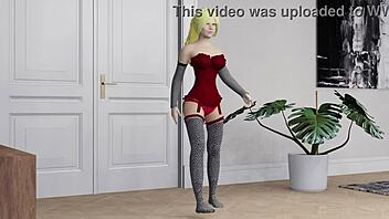 Maya stars in steamy 3D hentai threesome action