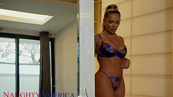 My wife's friend Hayley Davies spreads tight pussy