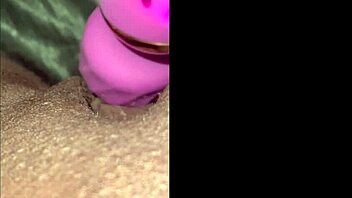 Milaj Testing New Wand Vibrator On Her Ebony Clit