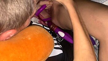 Teens denied orgasm react to hot big dildo deep insertion challenge.