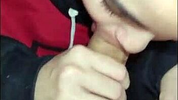 White Wolf gives intense blowjob to White Moon in POV deepthroat