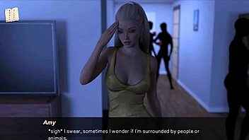 I watch Echoes of Lust S2 Ep69 with big tits blonde in anime.