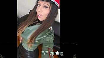 A hard caning punishment with spanking and oral involved