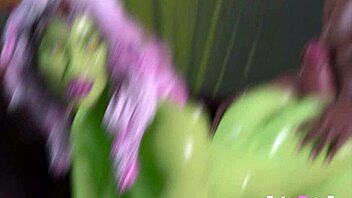 Beautiful transsexual queen gets rough treatment from freaky BBWCs