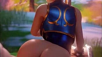 Chun Li Fucking Slutty in Fortnite Compilation