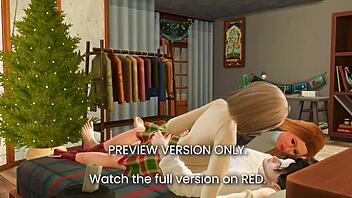 under the mistletoe 3d hentai preview version romantic rough softcore sex