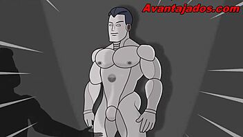 An animated drawing featuring a gay character