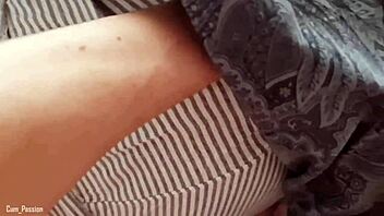 He wakes me up to cum on my titties pov with handjob and massage
