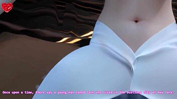 21yo blonde doll girl visits New York in hyper-realistic hentai