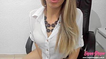 Boss Catches Employee Jerking Off