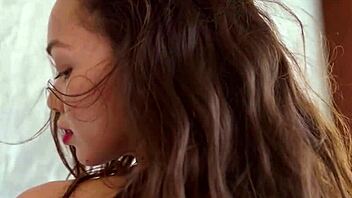 All natural petite Asian teen Kit Rysha undresses, showing her perfect body in softcore.