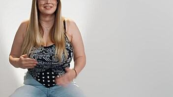 Huge natural tits Codi Vore reaches intense Hitachi orgasm in close-up scene. Watch her full interview and casting.