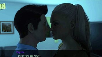 I watch Echoes of Lust S2 Ep69 with big tits blonde in anime.