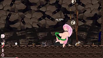 i play futa hentai game with futanari action.