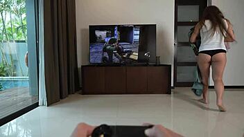 Can I Play with Your Dick Instead of Playstation? Real Sex!