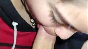 White Wolf gives intense blowjob to White Moon in POV deepthroat