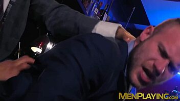 Classy Businessmen Enjoy Wet Blowjobs And Rough Fucking