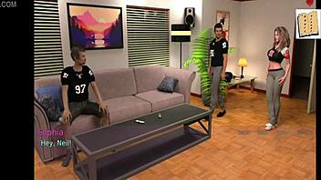 A wife and her mother-in-law play an erotic game