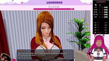 Vtuber Lewdneko gets wild in Harem Hotel Part 29 with cartoon outdoor moans