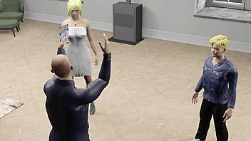 Maya stars in steamy 3D hentai threesome action