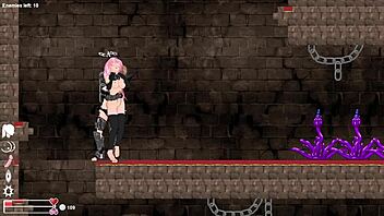 i play futa hentai game with futanari action.