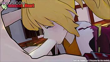 Yang Performs Deepthroat Blowjob On Ruby's Shemale Cock With Swallowing