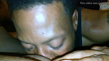 She begged for intense pussy eating from big black cock