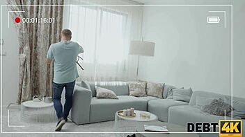 i got my shaved pussy drilled in debt4k