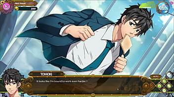 Sexy model gives swedish oil massage in game