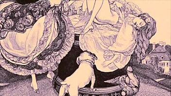 I cherish these vintage erotic cartoon illustrations from hentai anime