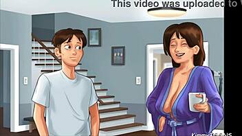 Does The Pervert Neighbor Watch Them Show Off Big Boobs In Cheerleader Uniforms?