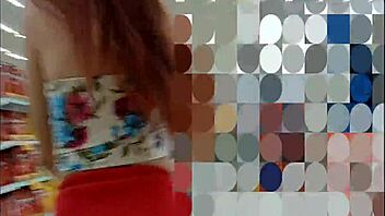 Esposa No Mercado Sem Calcinha Se Exibindo