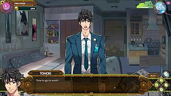 Gay hentai game features Swedish oil massage and spanking