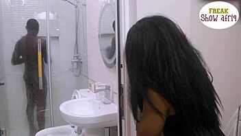 oga's busy so horny madam lets big cock gateman fuck her and squirt multiple times - subscribe to red