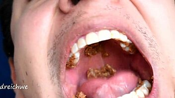 Young Colombian Eats Cookies Sensually