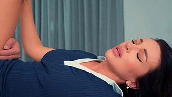 So, this hot teacher caught her student jerking to her pics. She’s a total milf with long hair and a wet pussy.