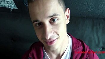 Latino men in public pov sucking big cock for cash