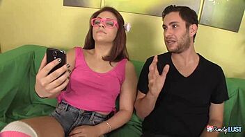 stocking glasses and tiny tits - she got impaled hard