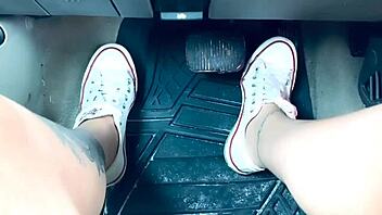 Watch Pedal Pumping And Masturbating 2. Fetish Feet Action!